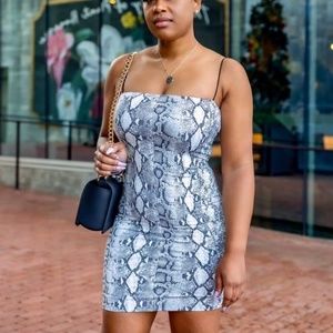 Snake Print Dress